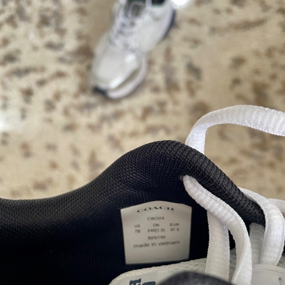 Coach Mesh Sneaker With Tea Rose Size 7 NEW - Picture 7 of 7